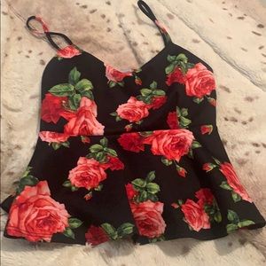 Rose tank top